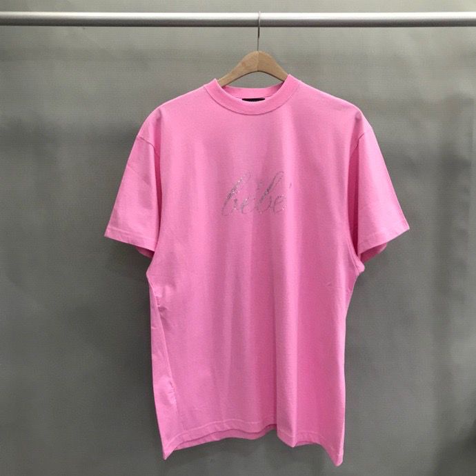 เสื้อยืดพิมพ์ลายแฟชั่น-balenciaga-เสื้อยืด-คอกลม-พิมพ์ลายโลโก้เพชร
