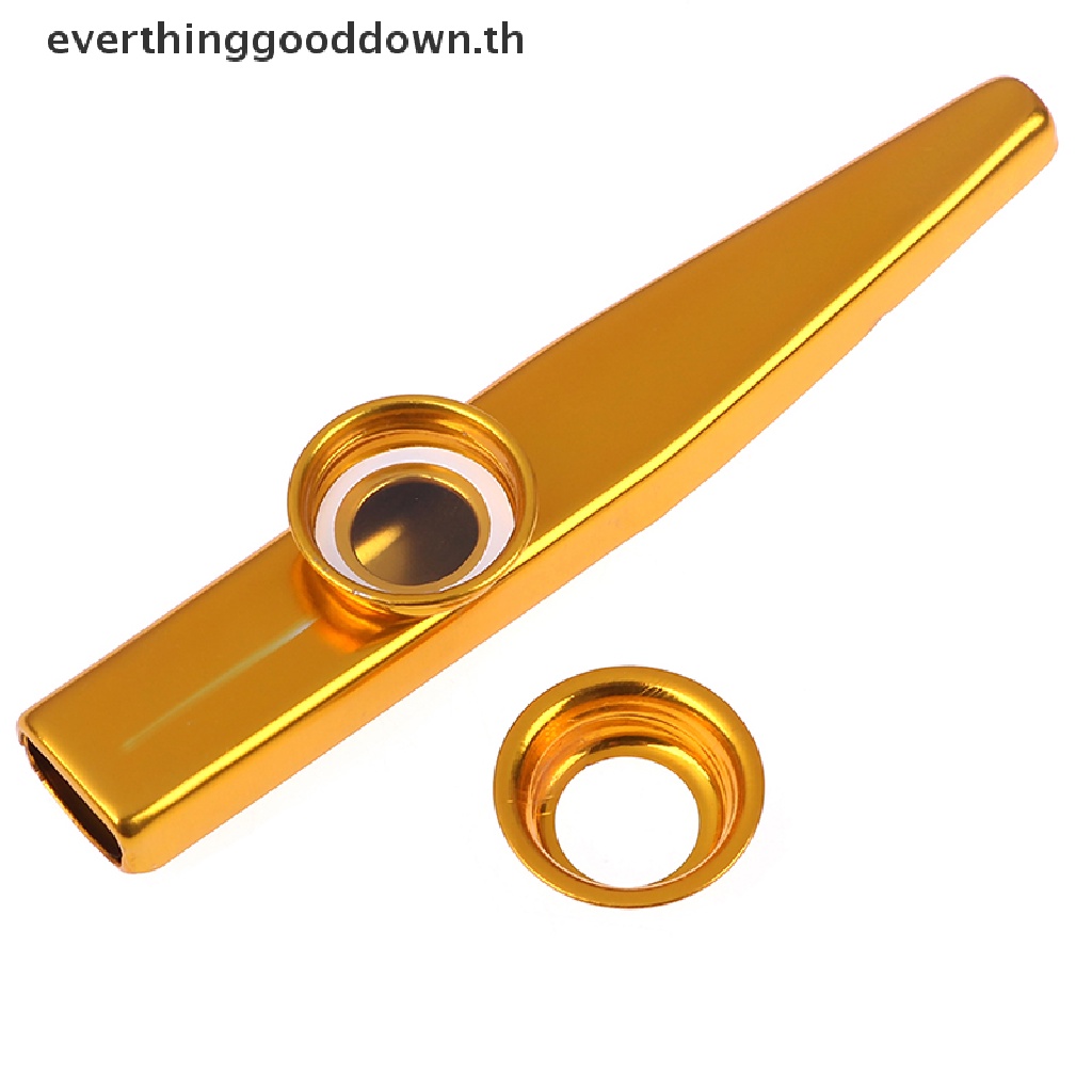 ever-kazoo-ไดอะแฟรมขลุ่ย-อลูมิเนียมอัลลอย-พร้อมไดอะแฟรม-5-ชิ้น-สําหรับคนรักดนตรี