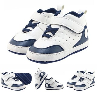 Baby First Walkers Soft Bottom Sneakers PU Leather Indoor Non-slip Shoes 0-18M