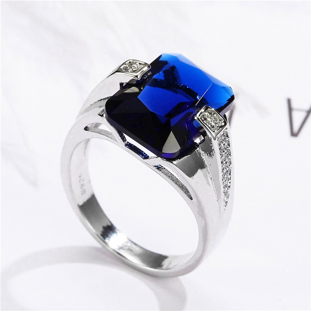 sapphire-emerald-diamond-white-gold-mens-womens-silver-fashion-jewelry-crystal-gemstone-wedding-rings