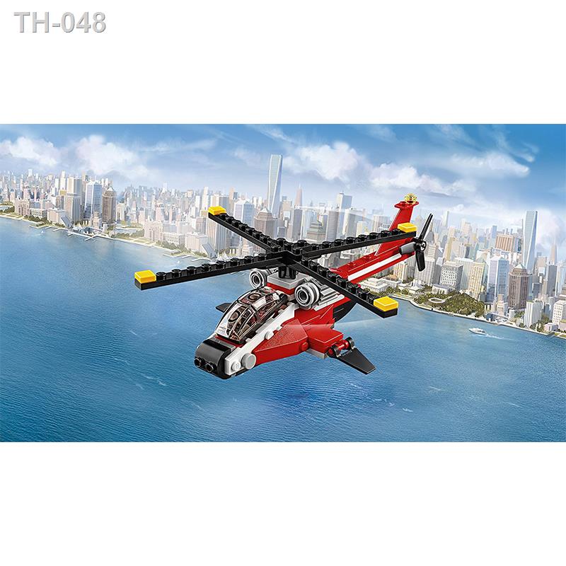 ของแท้พร้อมส่ง-lego-creative-variety-series-children-s-building-blocks-31057-flame-helicopter