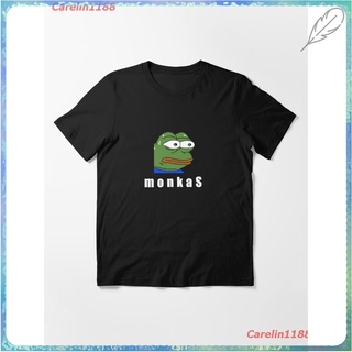 New MonkaS Essential T-Shirt เสื้อยืด ดพิมพ์ลาย ดผ้าเด้ง คอกลม cotton ความนิยม sale Unisex