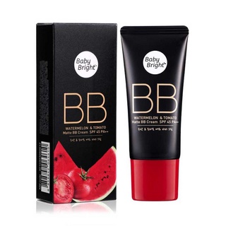 ภาพขนาดย่อของสินค้าBaby Bright Watermelon Tomato Matte BB Cream SPF45 PA++ 30 g เบบี้ไบร์ท ครีมแตงโมมะเขือเทศ 30 กรัม 64610