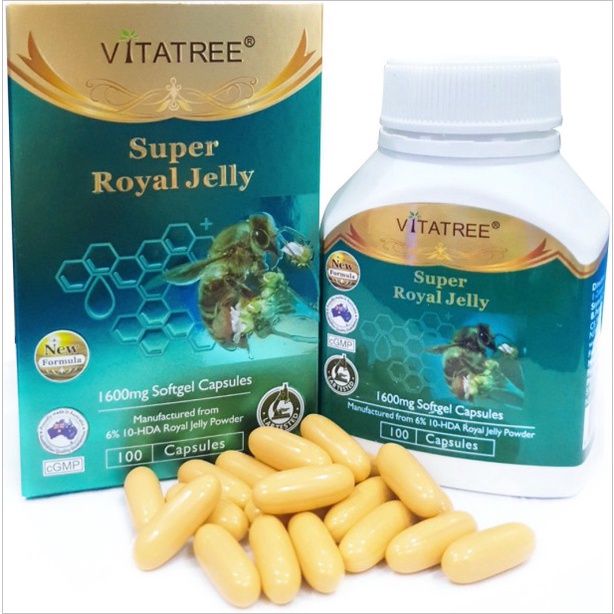 นมผึ้ง-vitatree-super-royal-jelly-1600-mg-100-เม็ด-เกรดพรีเมี่ยม-6-10-hda-royal-jelly-powder-นมผึ้งออสเตรเลีย