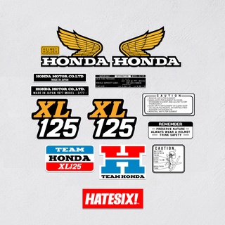 สติกเกอร์ ลายเอลซินอร์ สไตล์วินเทจ สําหรับ Honda XL 125 และ XL 175