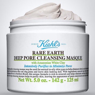 💖 KIEHLS Rare Earth Deep Pore Cleansing Masque 125ml มาส์กทำความสะอาดหน้า  (มีสินค้าในไทย) 💖