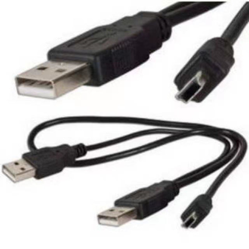 ภาพหน้าปกสินค้าCable Y-USB TO 5 pin สาย USB 2.0 (5Pins ) MM) ต่อ External Box แก้ปัญหาไฟ usb ไม่พอต่อ external harddisk 2.5 จากร้าน maxjane2015 บน Shopee