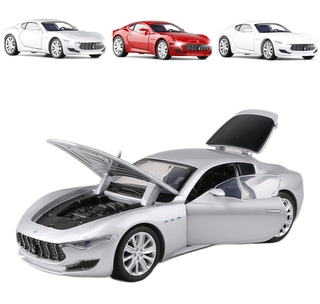 1:32 Maserati ALFIERI Die-Cast ยานพาหนะรถโลหะผสมรุ่นเสียงและแสงรถลากรุ่นคอลเลกชันรถยนต์ของเล่น