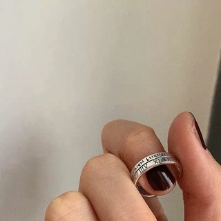 แหวนนิ้วชี้ รูปตัวเลขโรมัน สุดเท่ สไตล์เรโทร