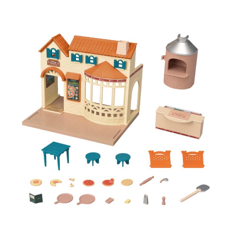 sylvanian-families-village-pizzeria-ซิลวาเนียน-แฟมิลี่-ร้านพิซซ่า