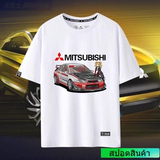Mitsubishi Performance Department EVO ผู้ที่ชื่นชอบการดัดแปลงรถฉลองครบรอบปีที่ all-match ผู้ชายและผู้หญิงเสื้อยืดแขนสั้น