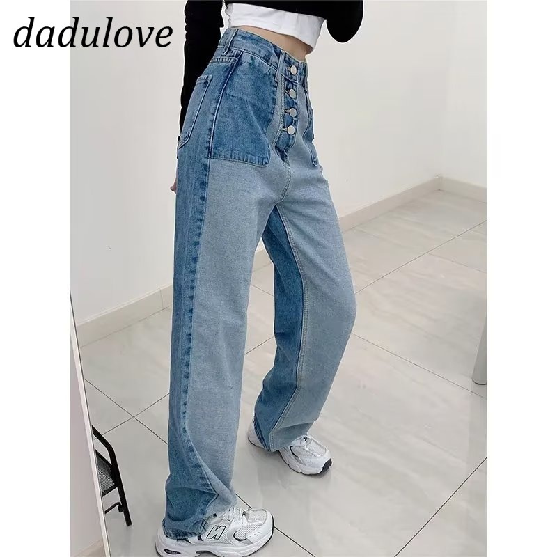 dadulove-new-retro-multi-button-stitching-jeans-high-waist-loose-wide-leg-pants-fashion-womens-clothing