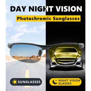 ภาพขนาดย่อของสินค้าแว่นตากันแดด เลนส์โพลาไรซ์ เลนส์โพลาไรซ์ เปลี่ยนสีได้ เหมาะกับใส่ขับรถ ตอนกลางคืน สําหรับผู้ชาย