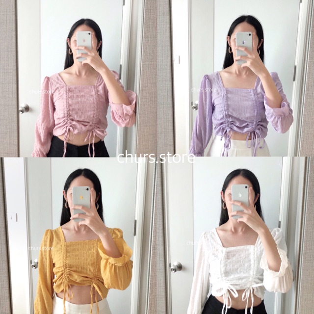 churs-store-lila-top-เสื้อแขนยาวผูกหน้า