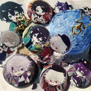 【CACG】Nijisanji Badge Keychain Kuzuha kanae Fuwa Minato Saegusa Akina