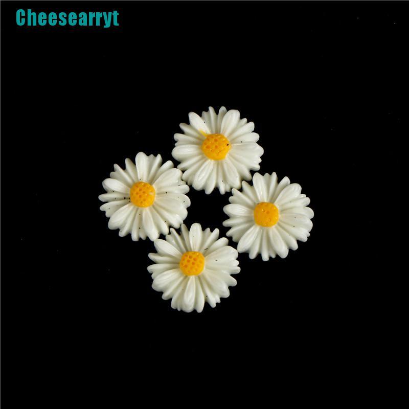 cheesearryt-เครื่องประดับเรซิ่น-รูปดอกเดซี่-สีขาว-diy-50-ชิ้น