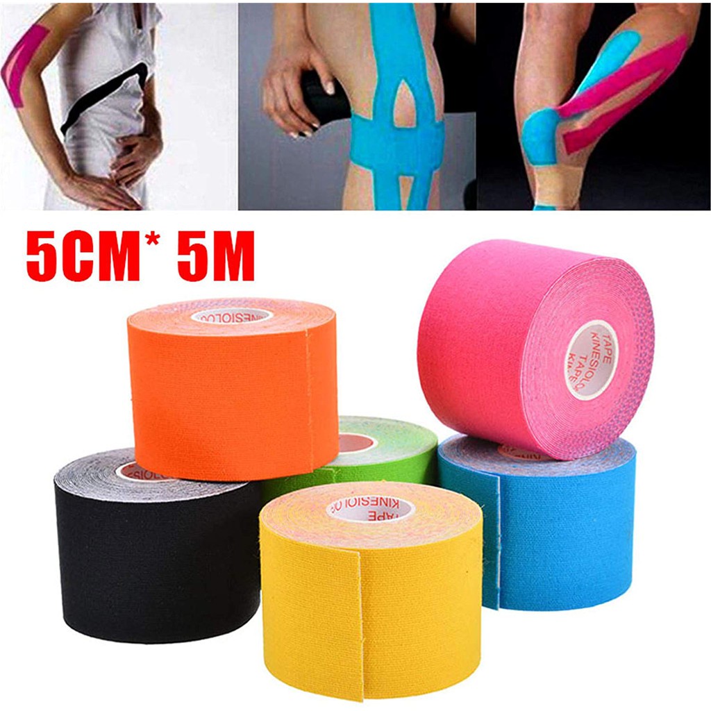 igootech-พร้อมส่ง-5cmx5m-kinesiology-tape-kinesio-คิเนสิโอ-เทปผ้าบำบัด-เทปพยุงกล้ามเนื้อ