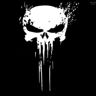 Punisher Skull Blood สติ๊กเกอร์ไวนิลสําหรับติดตกแต่งรถยนต์มอเตอร์ไซค์