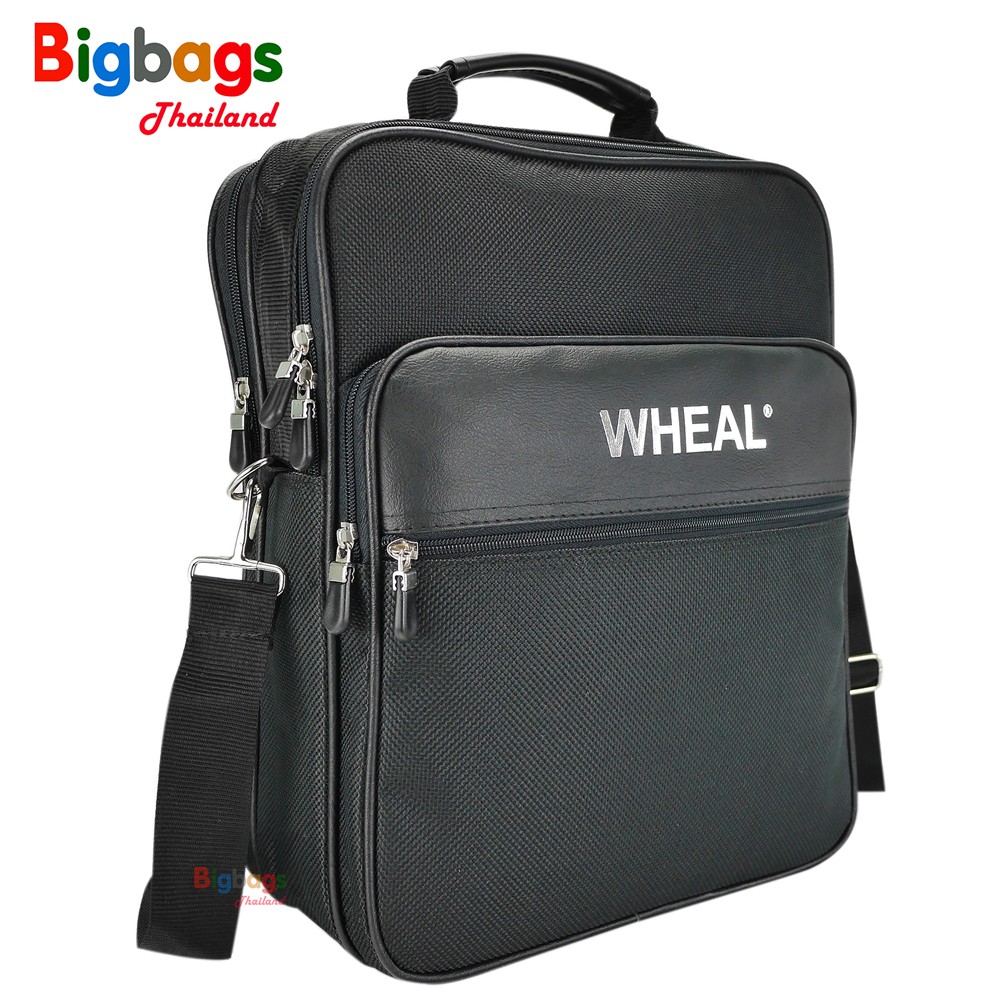 wheal-กระเป๋าสะพายข้าง-กระเป๋าสะพายไหล่-กระเป๋าใส่เอกสาร-ขนาด-14-นิ้ว-รุ่น-f850-black