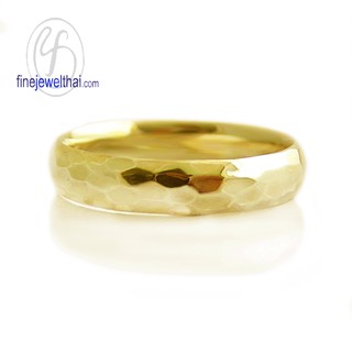 Finejewelthai แหวนเงินแท้-ชุบทอง-แหวนเกลี้ยง-แหวนหมั้น-แหวนแต่งงาน-Silver-Wedding-Ring - R109200h-g