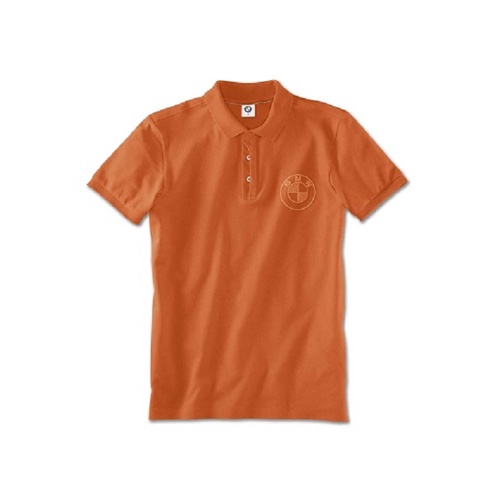 เสื้อโปโล-bmw-สำหรับผู้ชาย-สีส้ม-ทรงพอดีตัว