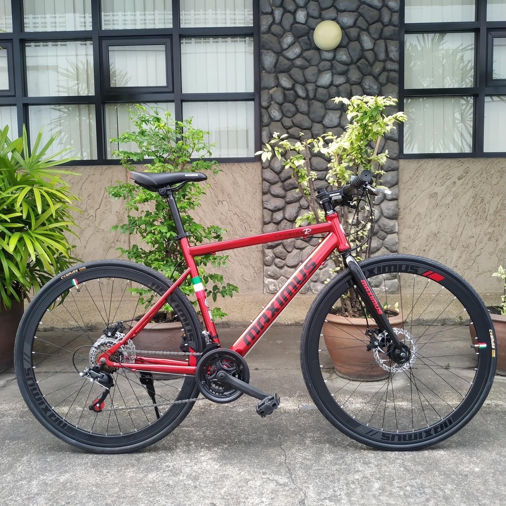 จักรยานไฮบริด-maximus-รุ่น-skyride-r-2019-เกียร์-21-speed-รับประกันเฟรมนาน-3-ปี-แถมฟรีเซตไฟหน้าหลัง-พร้อมส่ง