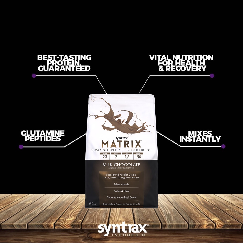 syntrax-matrix-protein-blend-milk-chocolate-ขนาด-2-27-kg-5-lbs-เมื่อซื้อคู่กับรสชาติใดก็ได้-ในราคาพิเศษ-4-399-บาท-เวย์