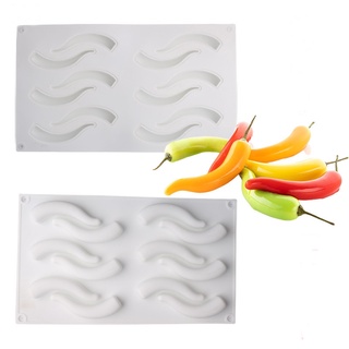 แม่พิมพ์ ซิลิโคน พริก 12 เม็ด Chilli silicone mold 12  cavities