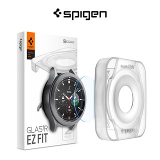 Spigen Galaxy Watch 4 ฟิล์มกันรอยหน้าจอคลาสสิก EZ FIT Galaxy Watch 3 GLAS.tR 9H ความแข็ง (2 แพ็ค / 41 มม.)