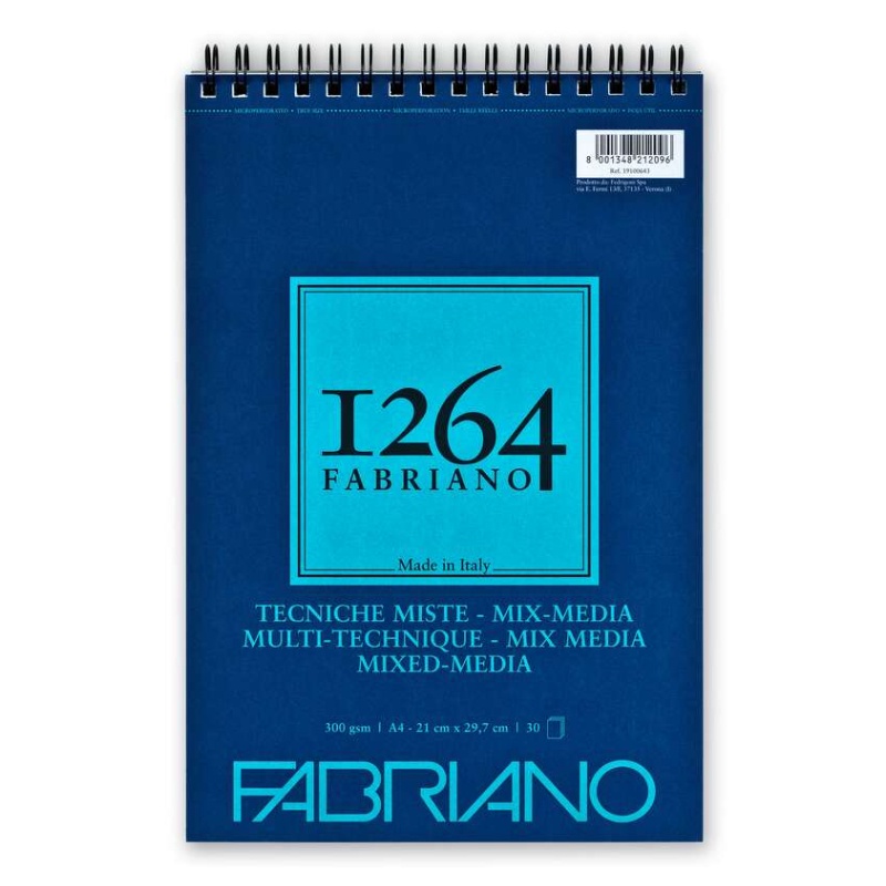 fabriano-สมุด-สมุดมิกซ์มีเดีย-ริมลวด-300g-a4-30sh-fbn1264-จำนวน-1-เล่ม