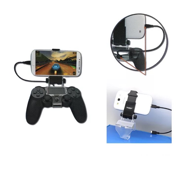 mobile-phone-clamp-for-ps4-คลิปจับมือถือ-จอย-ps4-คลิปยึดมือถือกับจอย-ที่จับมือถือสำหรับเล่นเกมส์-dobe-mobile-clip