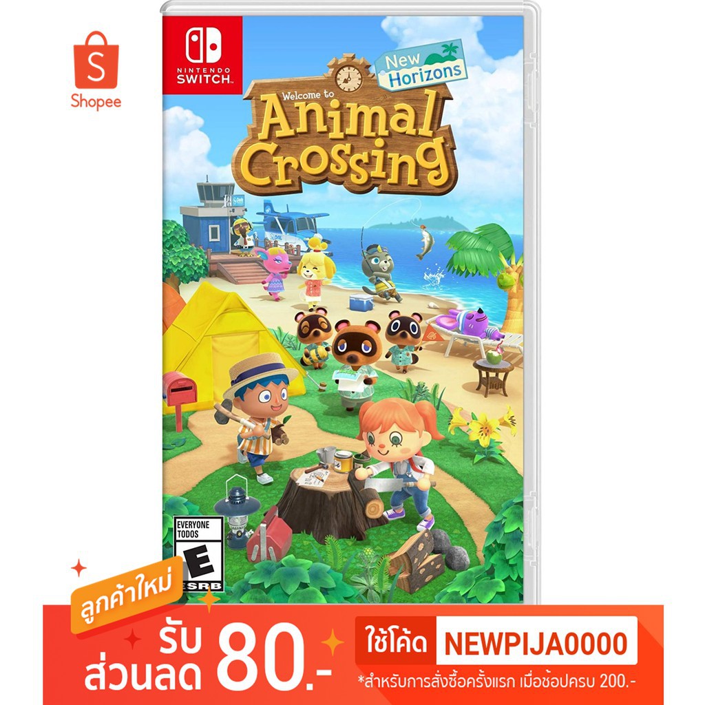 ภาพหน้าปกสินค้าNintendo Switch Animal Crossing: New Horizons US Eng ทักแชตรับโค้ดส่วนลด จากร้าน pijanggame บน Shopee