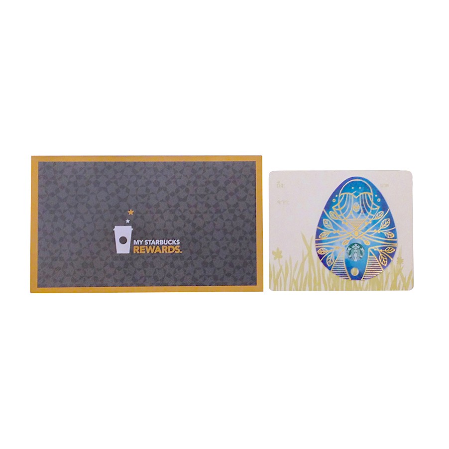 set-4ใบ-starbuck-card-บัตรสตาร์บัค-easter-egg-2016-เทศกาลไข่อิสเตอร์