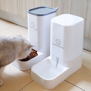 เครื่องน้ำดื่มสัตว์ เครื่องให้อาหารอัตโนมัติ สุนัข 🐶แมว 🐱สัตว์เลี้ยง สะดวก
