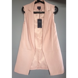 📌new📌 เสื้อเเจ้คเก้ตเเขนกุด Mark &amp; Spencer size 8 อก 34" ยาว 31"