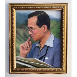 กรอบ.9ทรงงานภาพเคลือบฟีล์มลามิเนตอย่างดี​ ขนาดภาพรวมกรอบ​6x8​นิ้ว