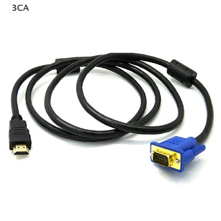 3CA HDMI Male to VGA Male Video Converter Adapter Cable for PC DVD 1080p HDTV 6FT 3C