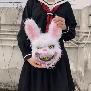 🔥Sale🔥หน้ากากฮาโลวีนลายสัตว์ Killer Rabbit Mask พร้อมส่ง