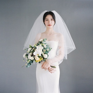 ชุดแต่งงาน ใหม่ ง่าย ซาติน เพาะปลูกเอง fishtail ฮันนีมูน การเดินทาง ธีม ภาพถ่าย เจ้าสาว ชุดแต่งงาน สีขาว