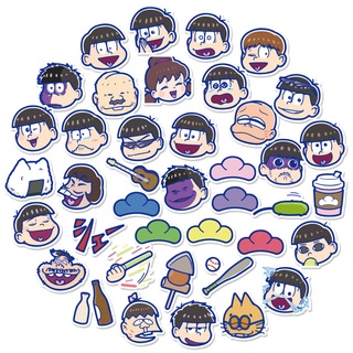 สติกเกอร์ ลายการ์ตูนอนิเมะ Osomatsu-san กันน้ํา สําหรับตกแต่งสมุดภาพ จํานวน 40 ชิ้น