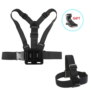 สายเข็มขัดรัดหน้าอก ปรับได้ อุปกรณ์เสริม สําหรับ GoPro Hero 12 11 10 9 8 7 Black Xiaomi Yi 4K Sjcam Sj4000 Insta360