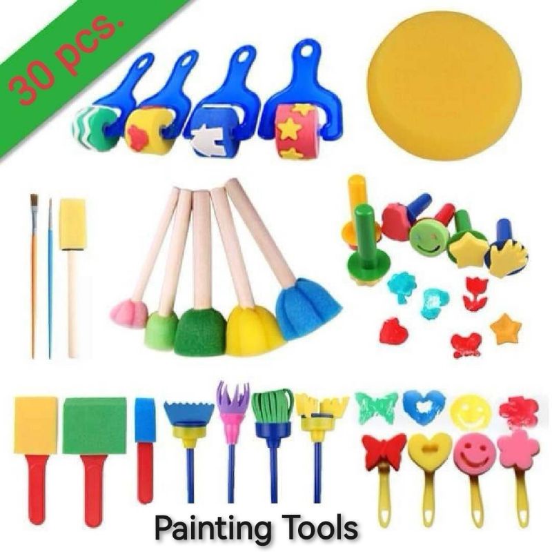 painting-tools-ชุดอุปกรณ์ศิลปะ-30pcs