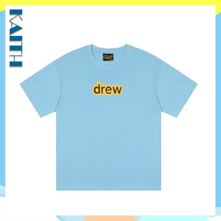 พร้อมส่ง เสื้อยืดแขนสั้น ผ้าฝ้าย พิมพ์ลายตัวอักษร Drew house สไตล์ฮิปฮอป วินเทจ พลัสไซซ์ สําหรับผู้ชายS-5XL