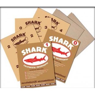 กระดาษทราย กระดาษทรายขัดไม้ กระดาษทรายตราปลาฉลาม SHARK ขัดไม้