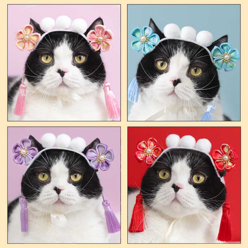 ภาพหน้าปกสินค้าCOD หมวกแมว หมวกหมา หมวกสัตว์เลี้ยง ปรับขนาดได้ หมวกแฟนซีหมา หมวกแฟนซี