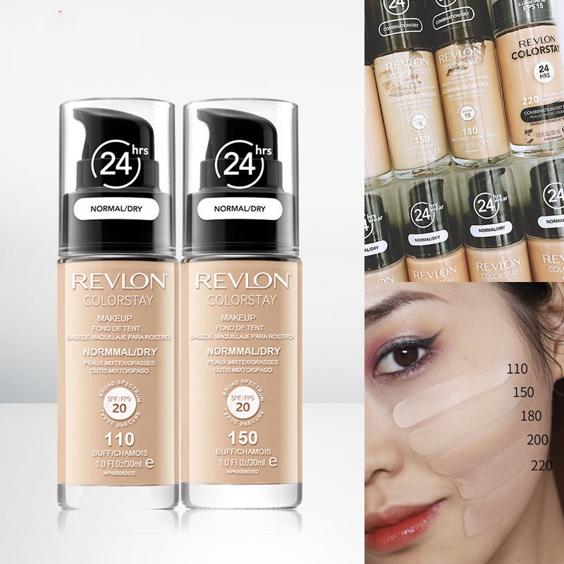 รองพื้น-revlon-สูตร-normal-dry-กันน้ำกันเหงื่อ-ขนาด-30-ml-แท้100-มีของแถมทุกออเดอร์