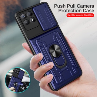 Camera Shockproof Protective Case For Oppo Realme 8i 9i Card Slot Magnetic Holder Cover Realmi 9Pro 9 Pro Plus 8 9 i 8 9 Fundas