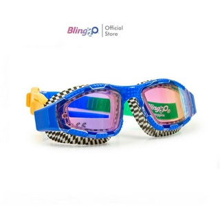 BLING2O แว่นตาว่ายน้ำเด็กยอดฮิตจากอเมริกา STREET VIBES BACK STROKE BLUE แว่นว่ายน้ำแฟชั่น ใส่สบาย ป้องกันฝ้าและ UV ของใช