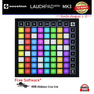 Novation LaunchPad Mini MK3 USB MIDI Grid Controller (64-PAD) เครื่องทำเพลงแบบมินิ ***รับประกันศูนย์ 1 ปี***