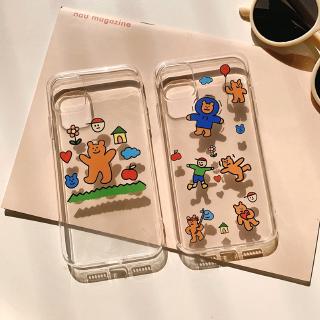 เคส for iphone เคส iphone 11 pro max เคส iphone xs max เคส iphone xr เคส iphone 12 mini เคส iphone 7 plus เคส iphone 12 pro max Cartoon four square grid เคสโทรศัพท์ แบบซิลิโคน สําหรับ iPhone 11 Pro Max X Xr Xs Max 7 8 Plus Se 2020